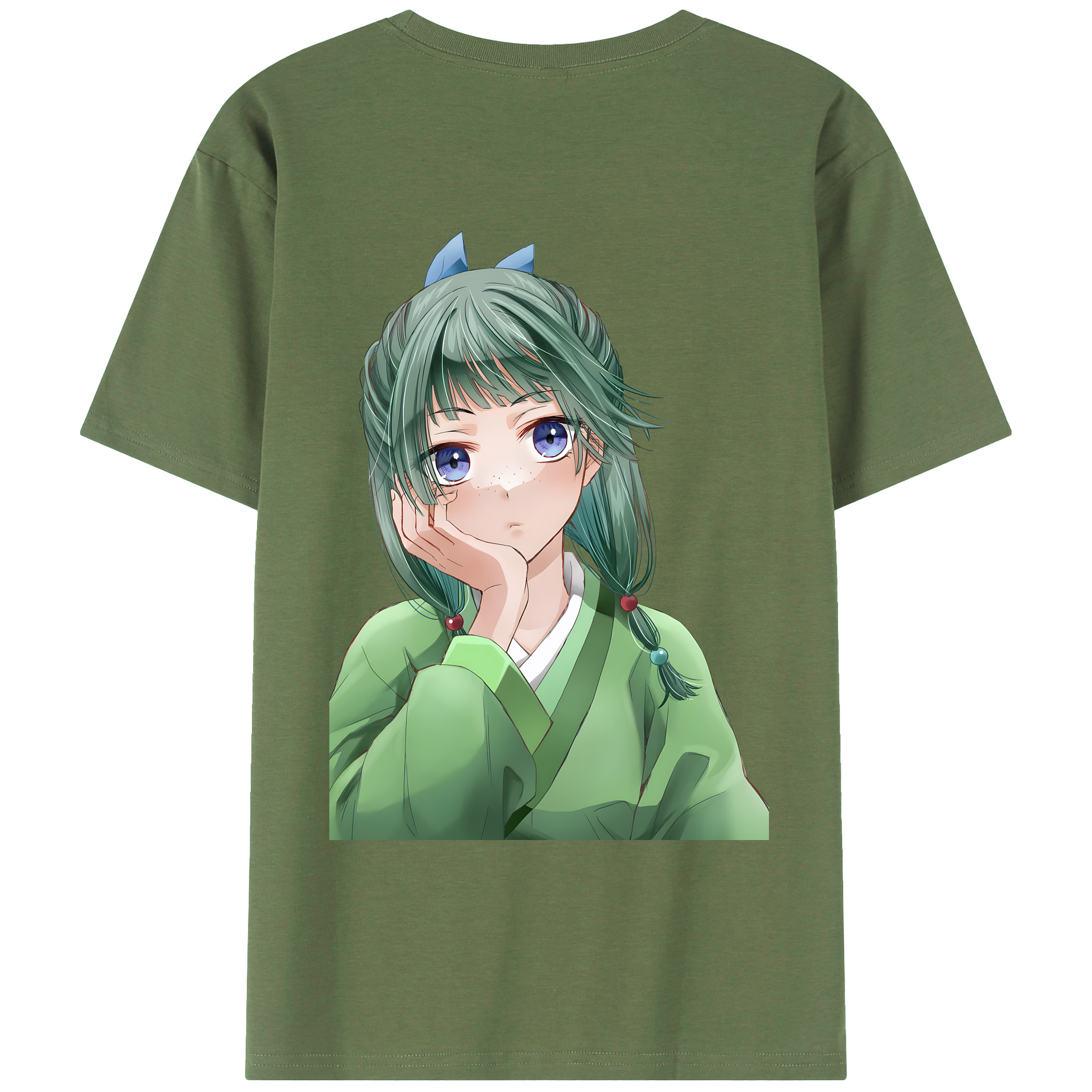 （画像用） 薬屋のひとりごと The Apothecary Diaries 綿100％ メンズ半袖Tシャツ（バックプリント） 通気性